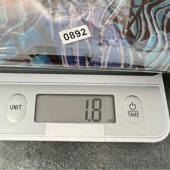 Bob Mackie wearable art Turquoise Lavender Artistic Blouse Vest L - Picture 6 of 6